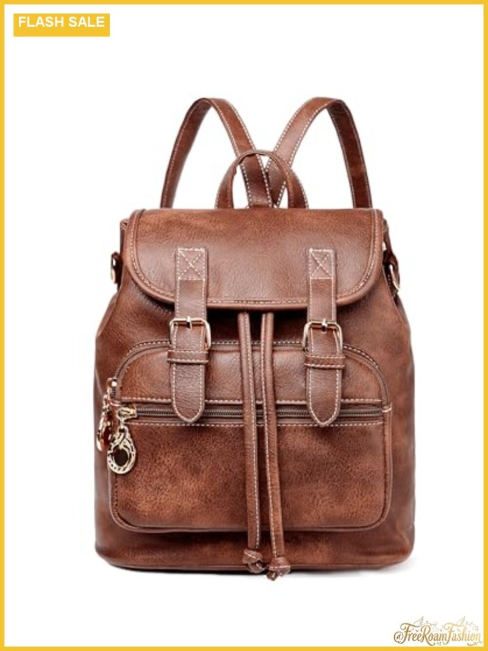Faux Leather Mini Backpack Purse Women Small Travel Daypack